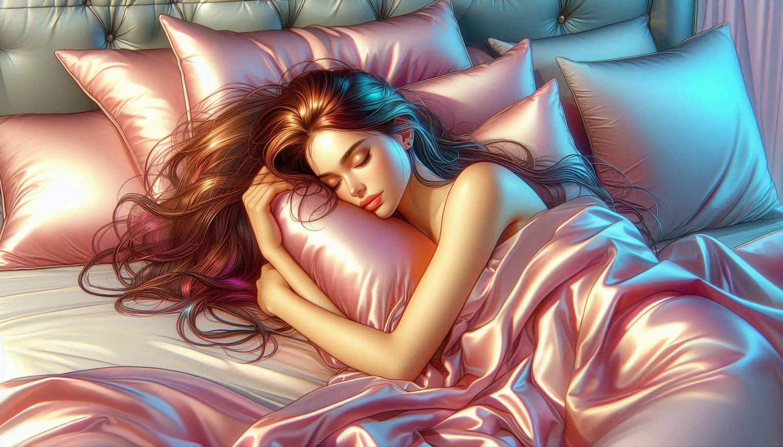 Natural hair growth hacks - silk pillows