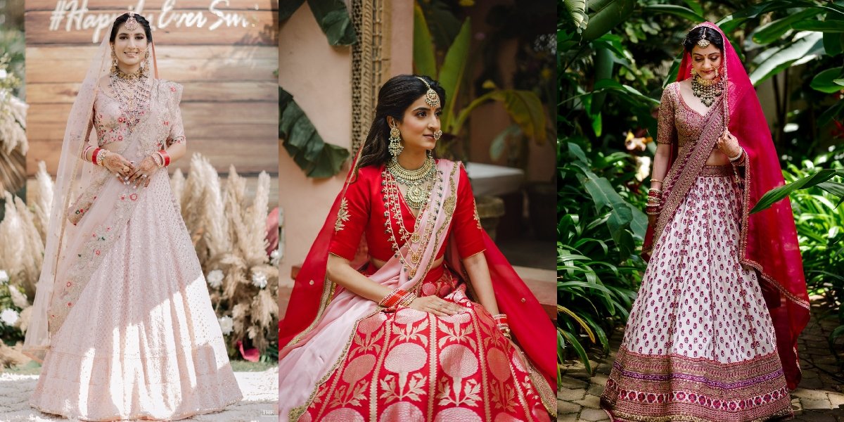 Minimalist Embroidery Lehengas