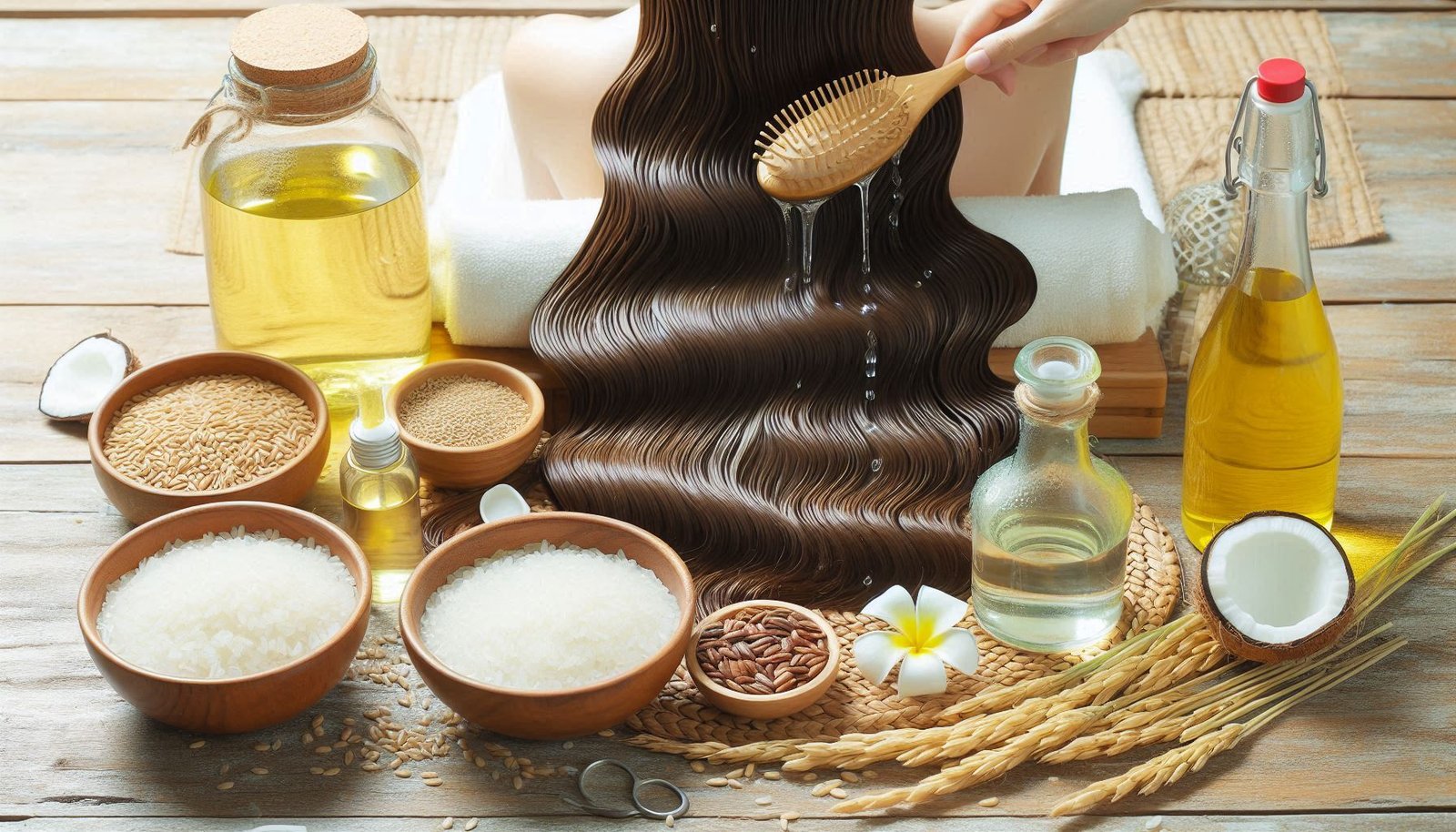 Rice Water natural hair growth hack rinse 