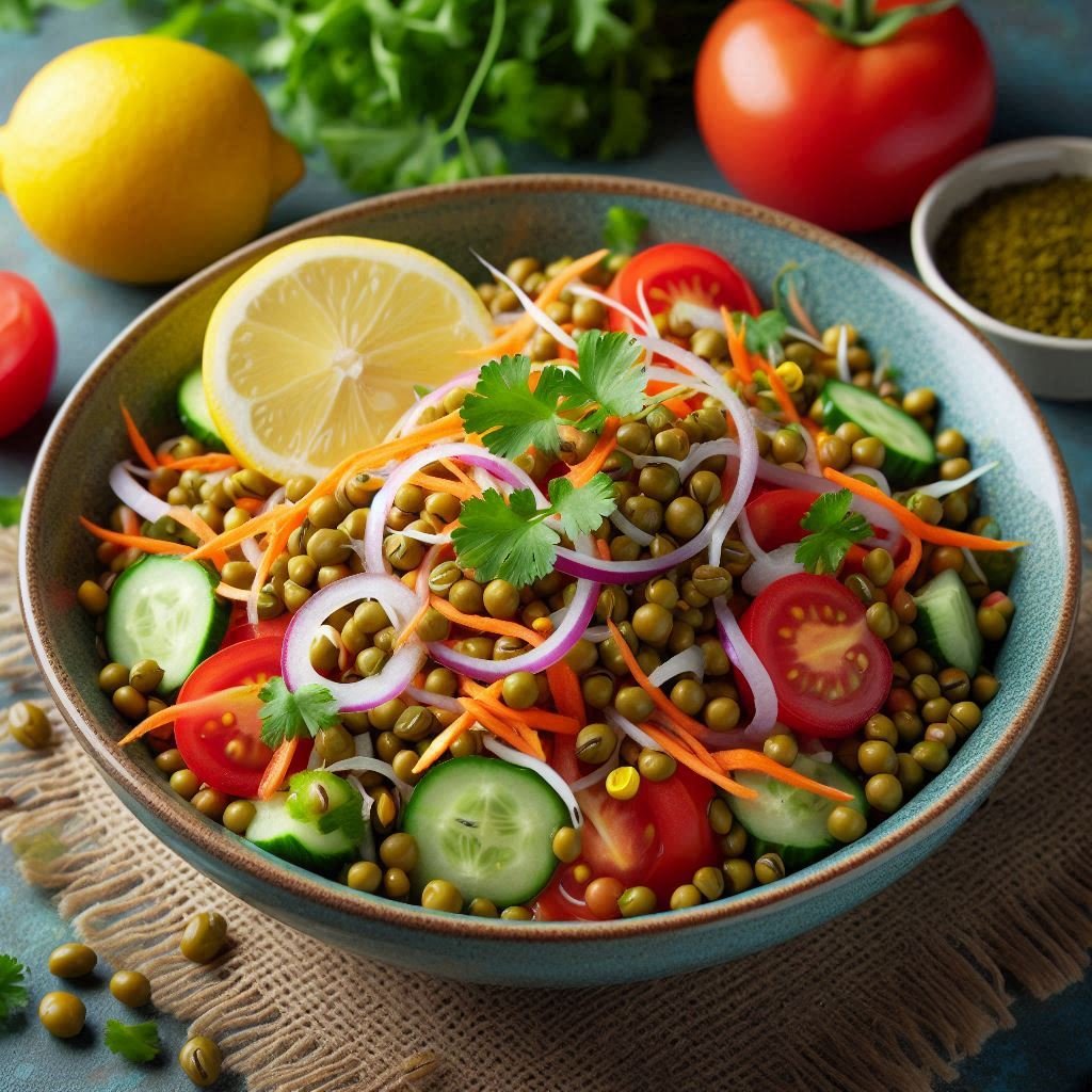 Sprouted Moong Salad