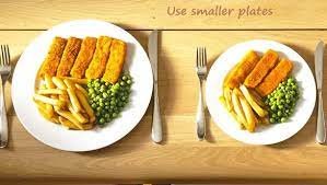 Use Smaller Bowls and Plates
