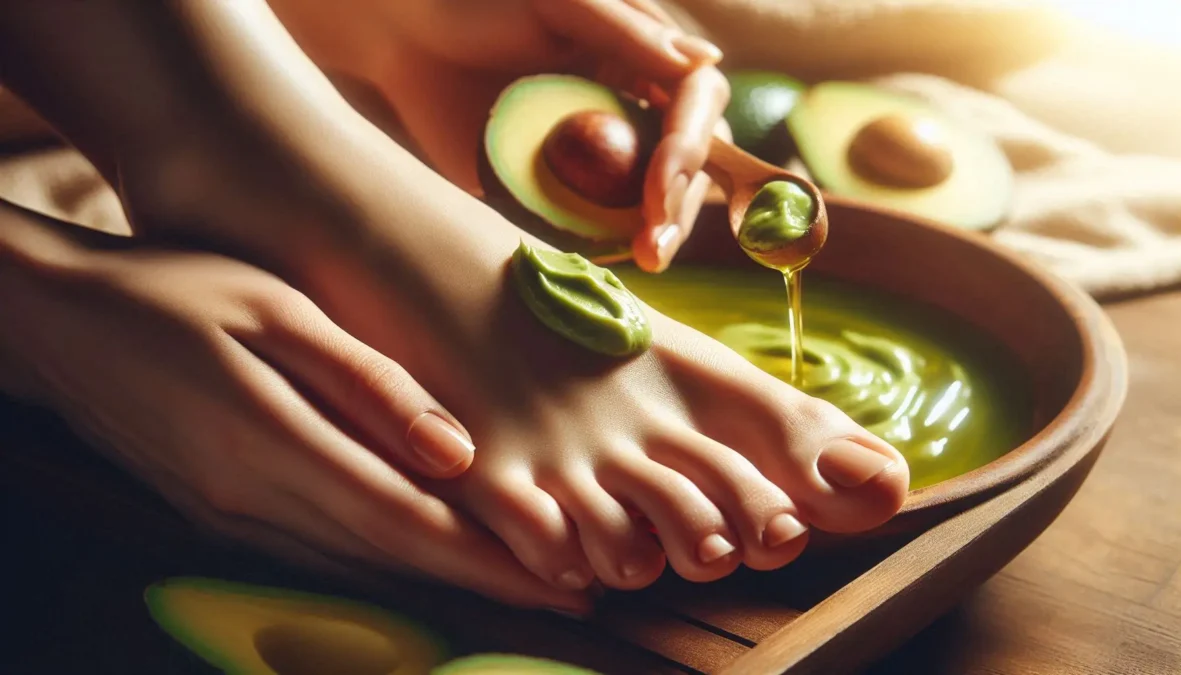 Avocado and Olive Oil Foot Mask