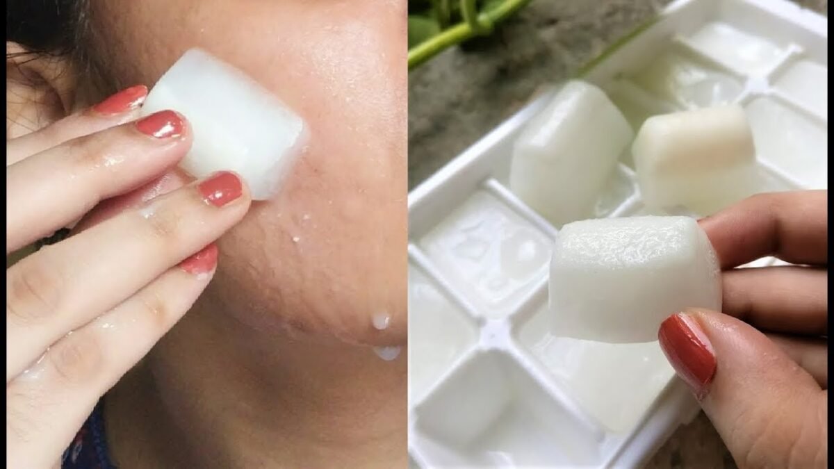 Rice Water Ice Cubes